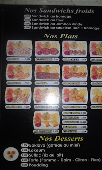 Carte du O’KLC (restaurant kilic) à Le Perreux-sur-Marne