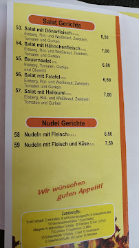 Carte du Deluxe Döner Pizza à Schwarzenberg