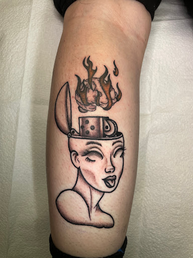 Explore crown tattoo ideas, creative tattoo ideas in Modesto, available at Dying Art Tattoo