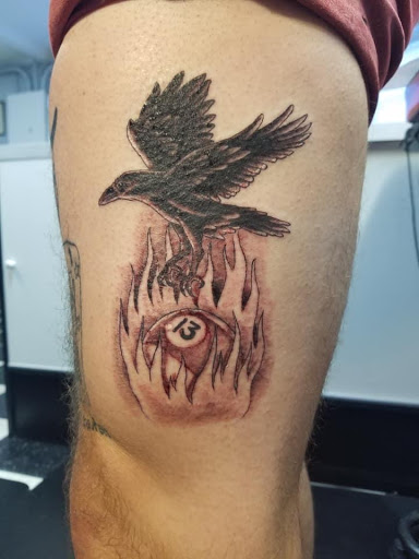 Explore lung cancer ribbon tattoo ideas, creative tattoo ideas in Pelham, available at Tattoo Fever