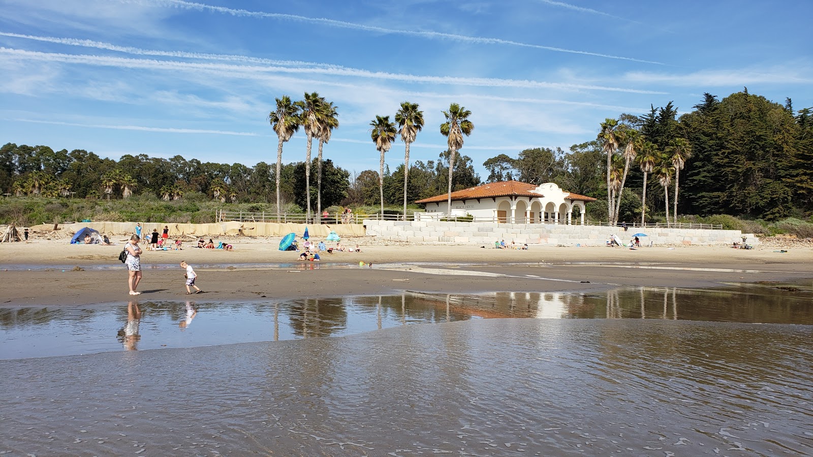 Foto van Haskell's Beach met recht en lang