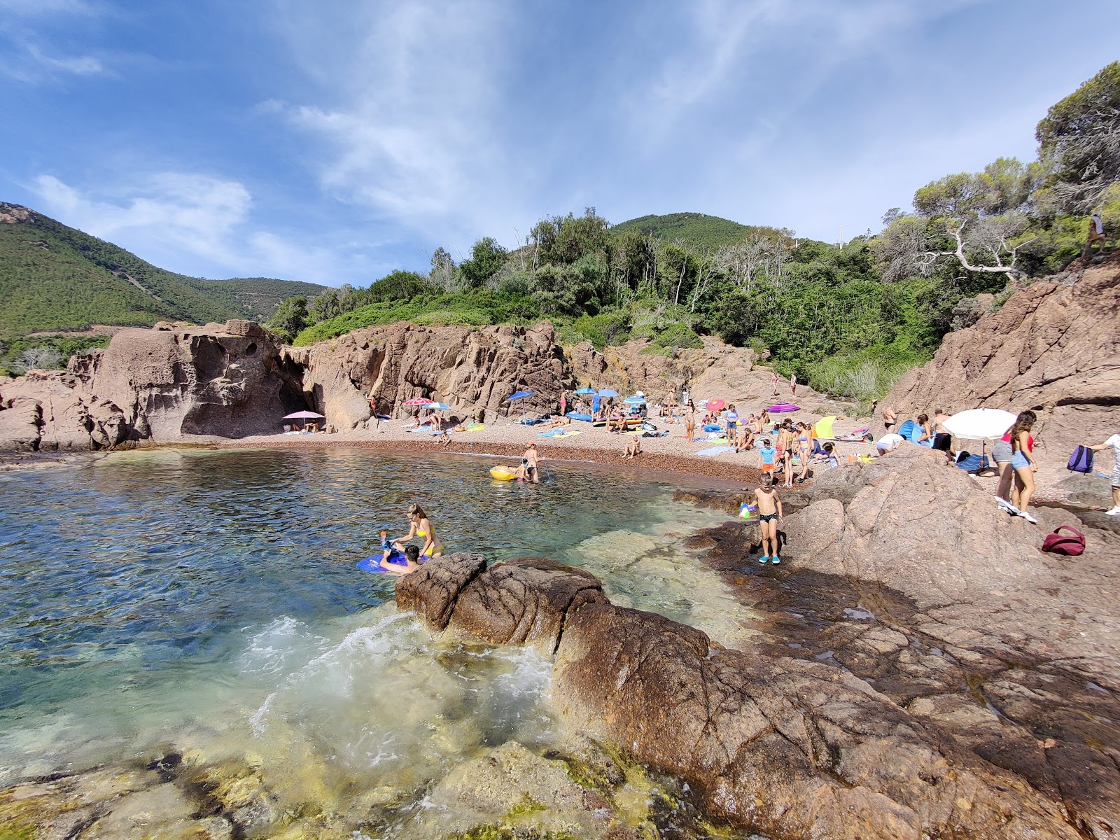 Foto di Plage de Maupas con una superficie del ciottoli marroni