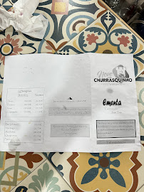 Menu / carte de Churrasquinho do Sado à Palmela