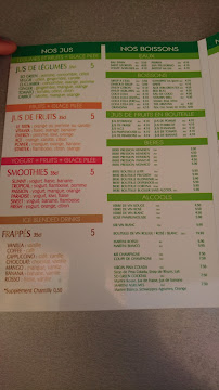 SO Green à Nice menu