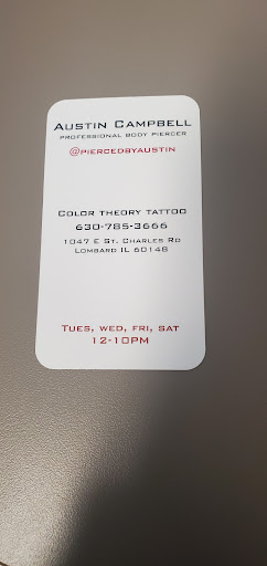 Tattoo Shop «Color Theory Tattoo», reviews and photos, 1047 E St Charles Rd, Lombard, IL 60148, USA