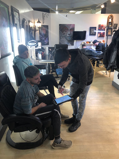 Explore blackout cover up tattoo ideas, creative tattoo ideas in Fort Wayne, available at Grade A Tattoos and Body Piercing