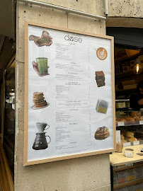 Café Café Dose Paris • Mouffetard à Paris - menu / carte