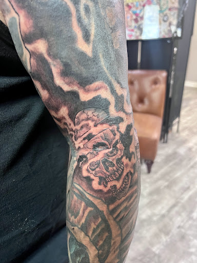 Explore car tattoo ideas, creative tattoo ideas in Linn Creek, available at Hillard Skillard Tattoos, LLC.
