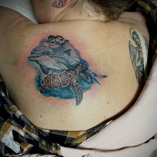 Explore tattoo ideas harley davidson, creative tattoo ideas in Greensburg, available at Queen Of Hearts Tattoo Studio