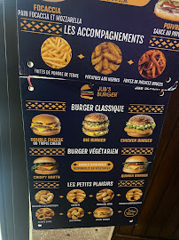 Menu / carte de Jub's Burger à Tours