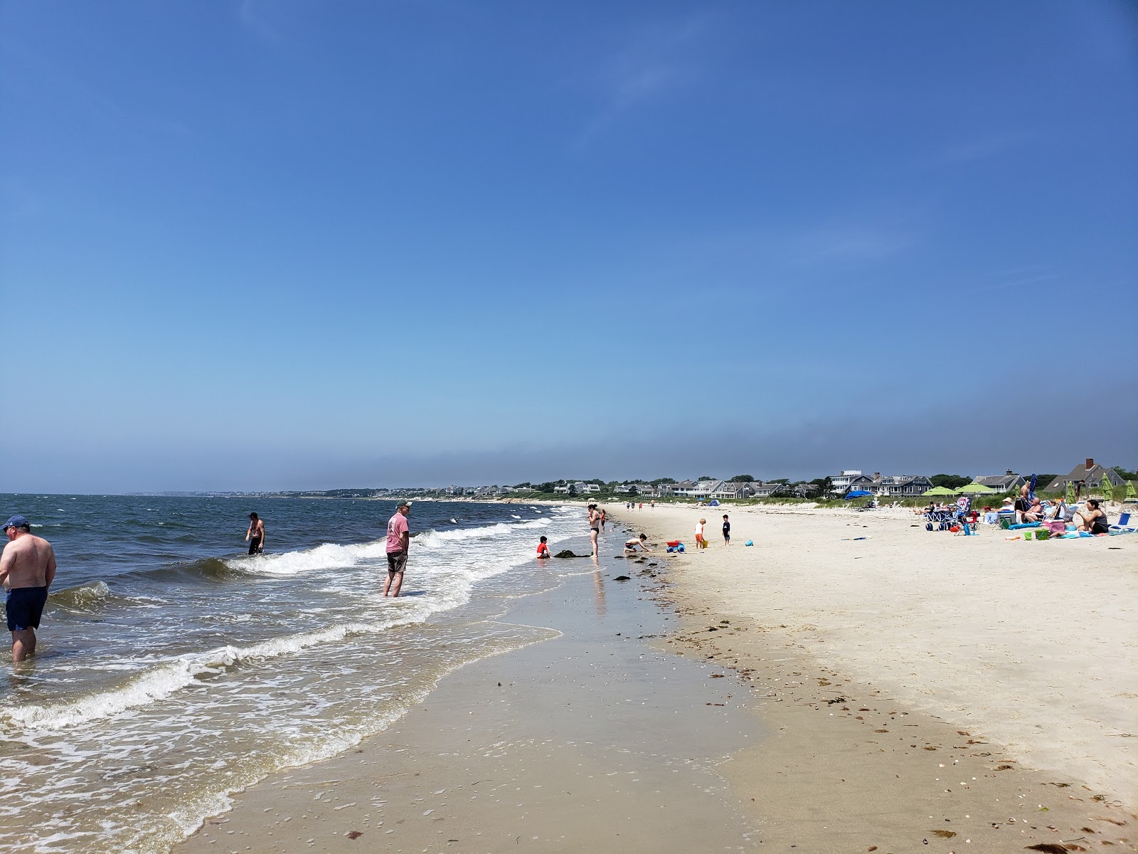 Photo of Bank Street beach with blue water surface