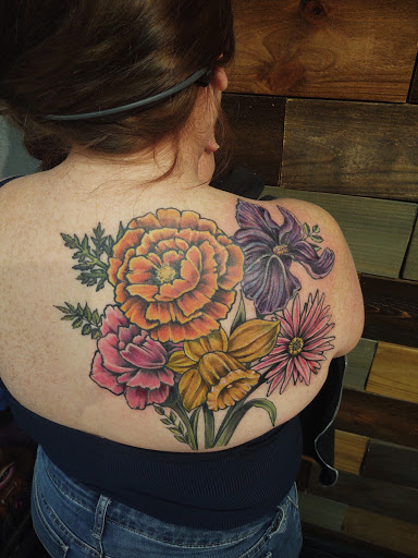 Explore drug tattoo ideas, creative tattoo ideas in Talbott, available at Alpha Tattoo co.