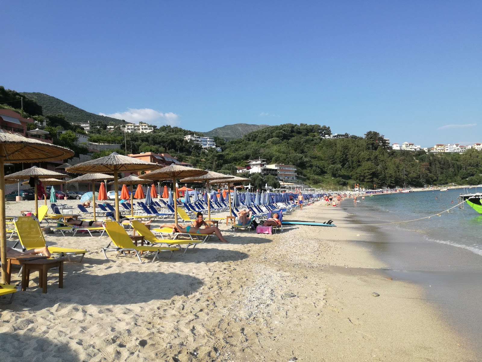 Foto von Valtos Strand mit lange bucht