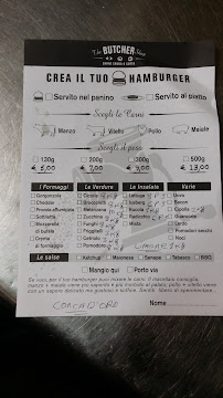 Carte du The Butcher Shop à Rome