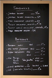 Menu / carte de Le petit Bon'heure Sandwicherie à Bayeux