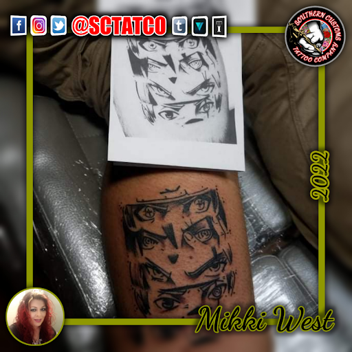 Explore colored tattoo ideas, creative tattoo ideas in Fayetteville, available at Southern Customs Tattoo Company