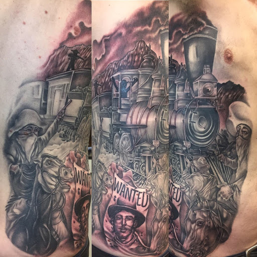 Explore film tattoo ideas, creative tattoo ideas in Jacksonville, available at Valei Arts Tattoo Studio