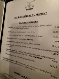 Crêperie Le Phare à Amiens - menu / carte