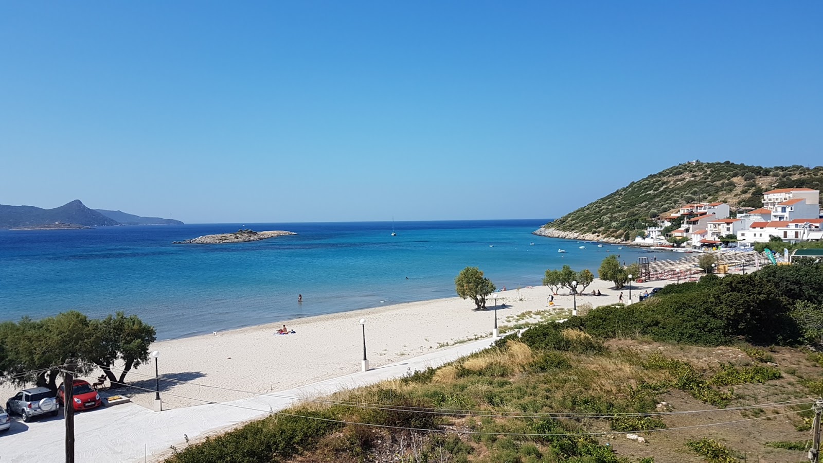 Psili Ammos beach'in fotoğrafı biraz temiz temizlik seviyesi ile