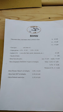 Osteria Coe à Folgaria carte