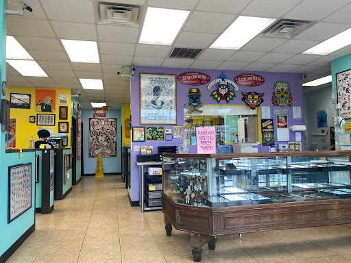 Explore holy spirit tattoo ideas, creative tattoo ideas in Houston, available at The Electric Chair Tattoo & Piercing