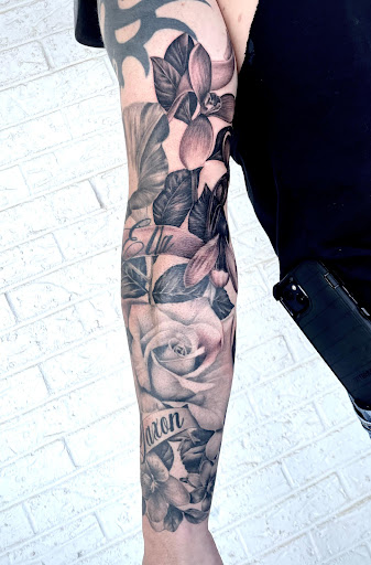Explore squid tattoo ideas, creative tattoo ideas in Pendleton, available at Just Another Hole in the Wall Tattoo