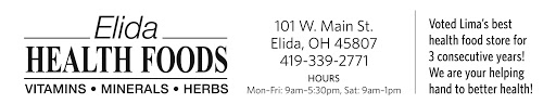 Health Food Store «Elida Health Foods», reviews and photos, 101 W Main St, Elida, OH 45807, USA