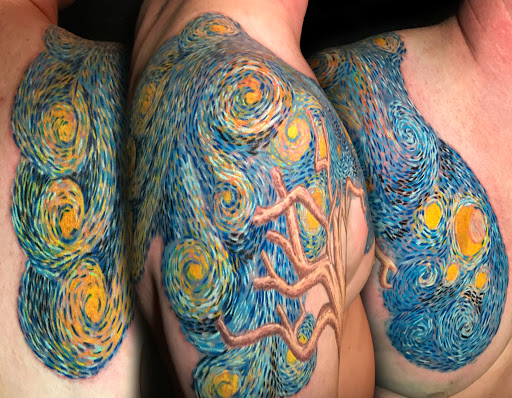 Tattoo Shop «Faces in the Dark Tattoo», reviews and photos, 121 Hall Professional Center, Kyle, TX 78640, USA