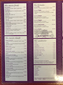 Menu / carte de Chez Eli - Restaurant/Traiteur Libanais à Alfortville