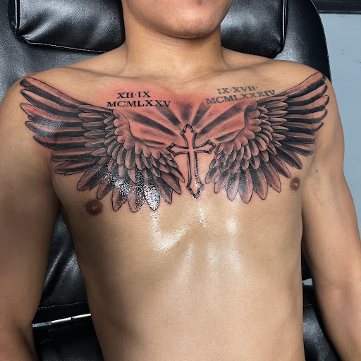 Explore dog portrait tattoo ideas, creative tattoo ideas in Mcallen, available at House of Tattoos