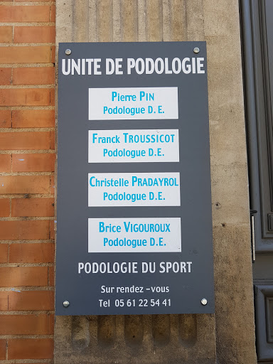 Unité de Podologie, Pin-Troussicot-Pradayrol-Vigouroux-Boulounaud