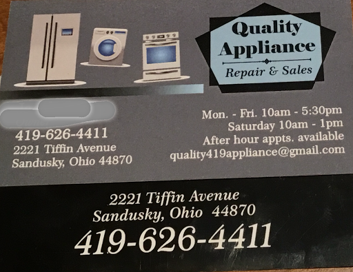 Quality Appliance Repair & Sales in Sandusky, Ohio
