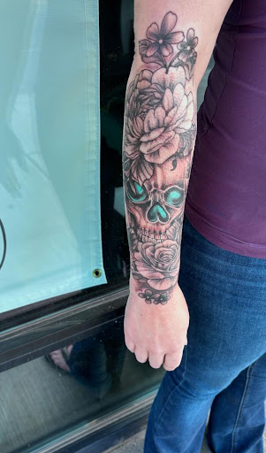 Explore arm shoulder tattoo ideas, creative tattoo ideas in Spokane, available at 143 Tattoo Parlor