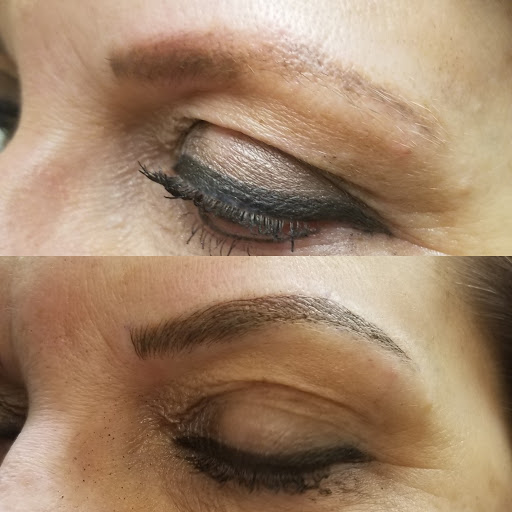 Explore sunflower and butterfly tattoo ideas, creative tattoo ideas in Peoria Heights, available at BeautiFULL Brows By Jen Microblading - Permanent Makeup Wild Honey Beauty Studio