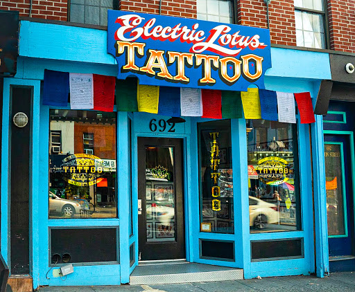 Explore pink tattoo ideas, creative tattoo ideas in Brooklyn, available at Electric Lotus Tattoo
