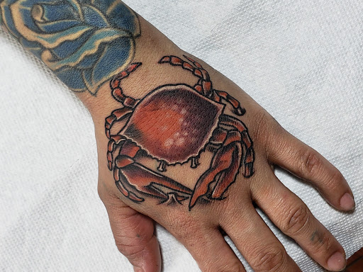 Explore finger tattoo cover up ideas, creative tattoo ideas in Coachella, available at Ink Devotion Tattoo & Body Piercings