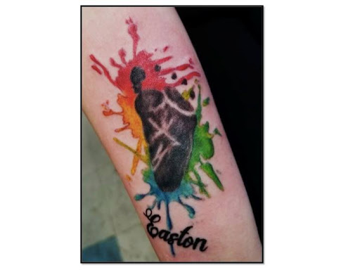 Explore baptism tattoo ideas, creative tattoo ideas in Milwaukee, available at Bay Street Tattoo Co.