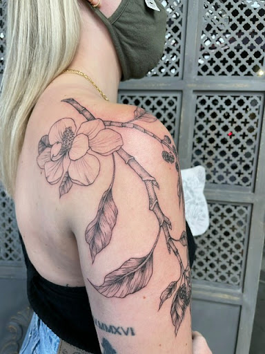 Explore long thin tattoo ideas, creative tattoo ideas in Anaheim, available at Autumn Moon Tattoo