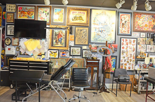 Explore tattoo collage ideas, creative tattoo ideas in Bloomington, available at Artkore Tattoo