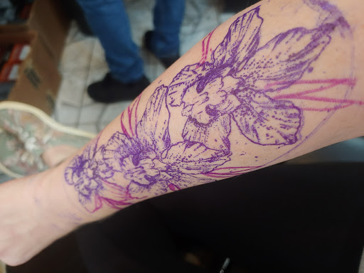 Explore side of finger tattoo ideas, creative tattoo ideas in Blackwood, available at Jersey Devil Tattooing & Body Piercing