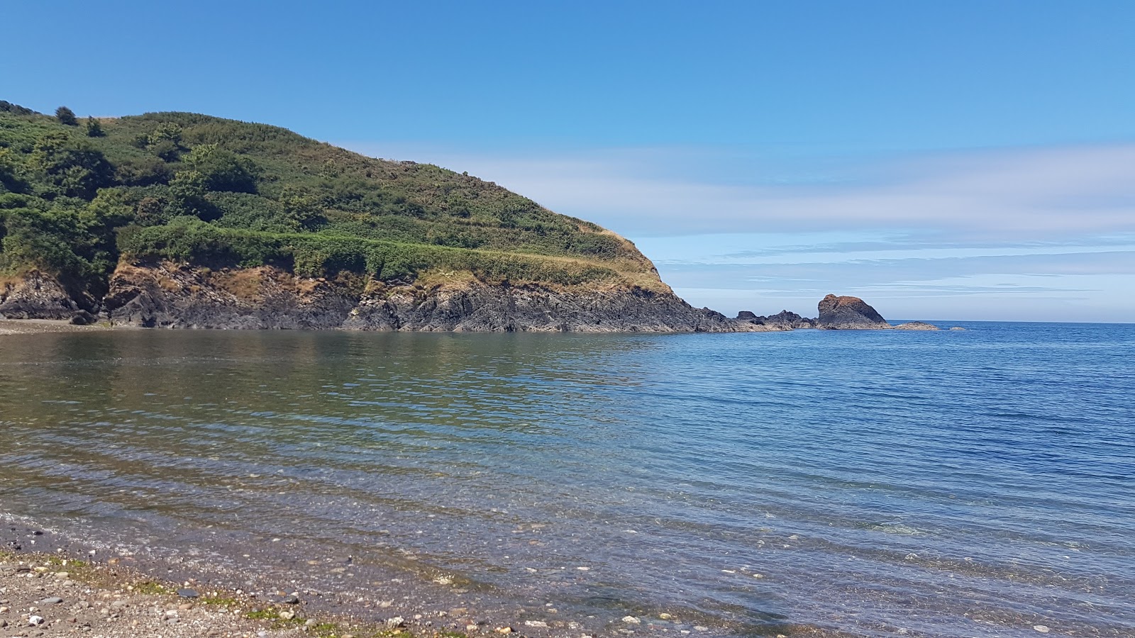 Photo de Aberfforest beach avec l'eau cristalline de surface