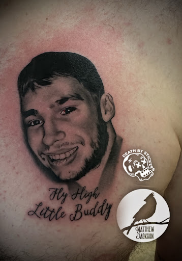 Explore ken kaneki tattoo ideas, creative tattoo ideas in Nashville, available at RedBird Tattoo