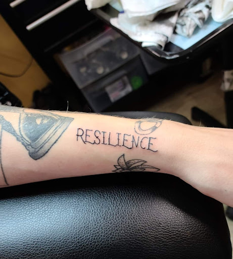 Explore triangle tattoo ideas, creative tattoo ideas in Seymour, available at Popseys Electric Tattooing Co.