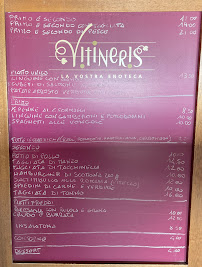 Menu du Osteria Le Comari à Gruaro