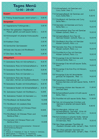 Menu du Kaiserpalast à Birkenfeld