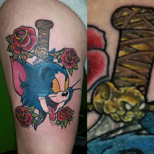 Explore butterfly vine tattoo ideas, creative tattoo ideas in Hernando, available at Blue Panther Tattoo Co