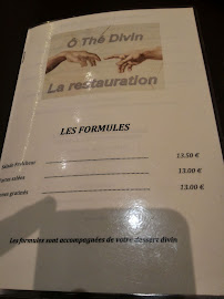 O Thé Divin à Toulouse menu