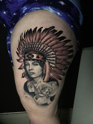 Explore crown tattoo ideas, creative tattoo ideas in Midlothian, available at Ink and Iron Studios