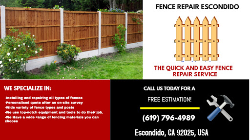 Fence Repair Escondido ✅