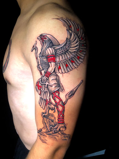 Explore cool forearm tattoo ideas, creative tattoo ideas in Fayetteville, available at Sacred Raven Tattoo Shop